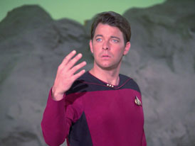 "Hide and Q" (S1:E10) Star Trek: The Next Generation Screencaps