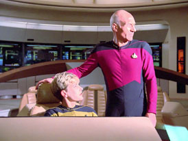 "Hide and Q" (S1:E10) Star Trek: The Next Generation Screencaps