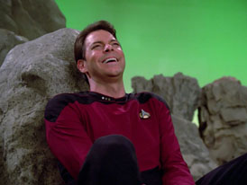 "Hide and Q" (S1:E10) Star Trek: The Next Generation Screencaps