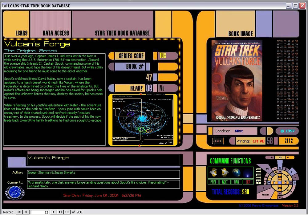 The Star Trek LCARS Microsoft-Access Database