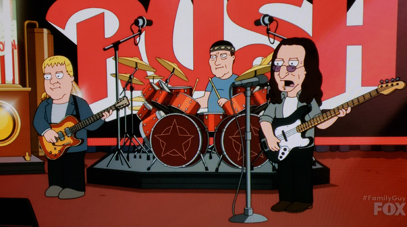 Rush Reference  on Family Guy - Video and Screen Caps Now Online