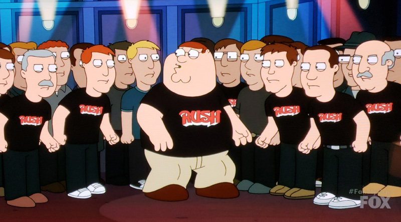 Rush Reference on Family Guy - Video and Screen Caps Now Online
