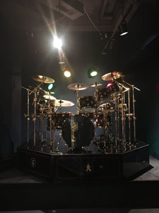 Neil Peart's R40 Drum Kit on Display at the Rhythm! Discovery Center