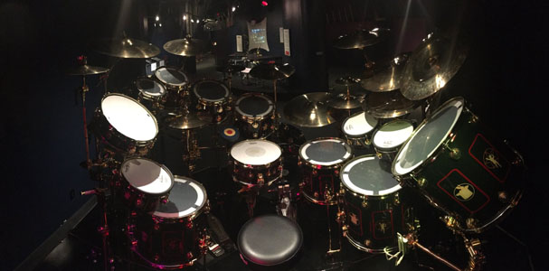 Neil Peart's R40 Drum Kit on Display at the Rhythm! Discovery Center