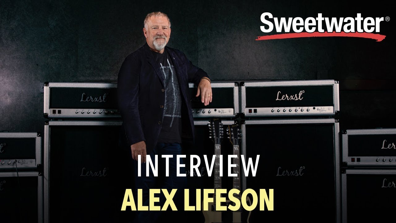 Alex Lifeson talks about the Lerxst Omega Signature Amplifier in a new Sweetwater Video Interview
