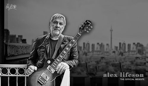 Alex Lifeson Releases Two New Instrumental Songs, a New Website, and a Alex Lifeson Epiphone Les Paul Standard Axcess Electric Guitar