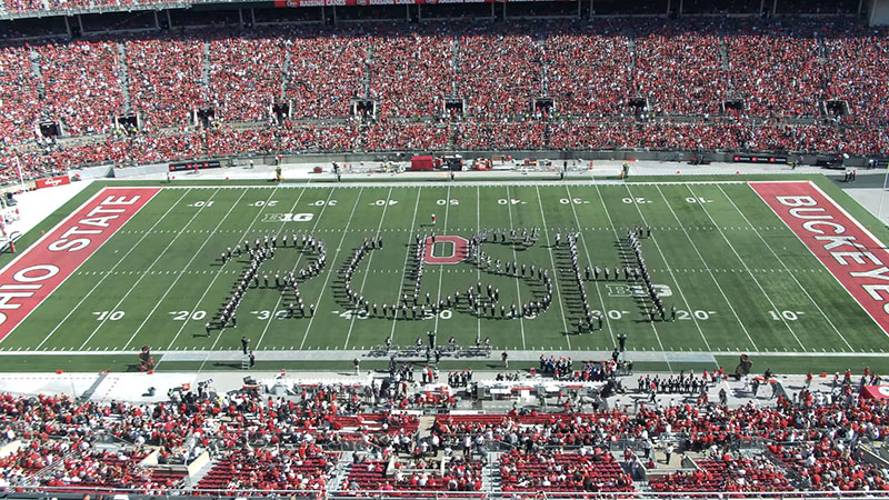 Watch the Ohio State University Marching Band's Tribute to Rush Halftime Show