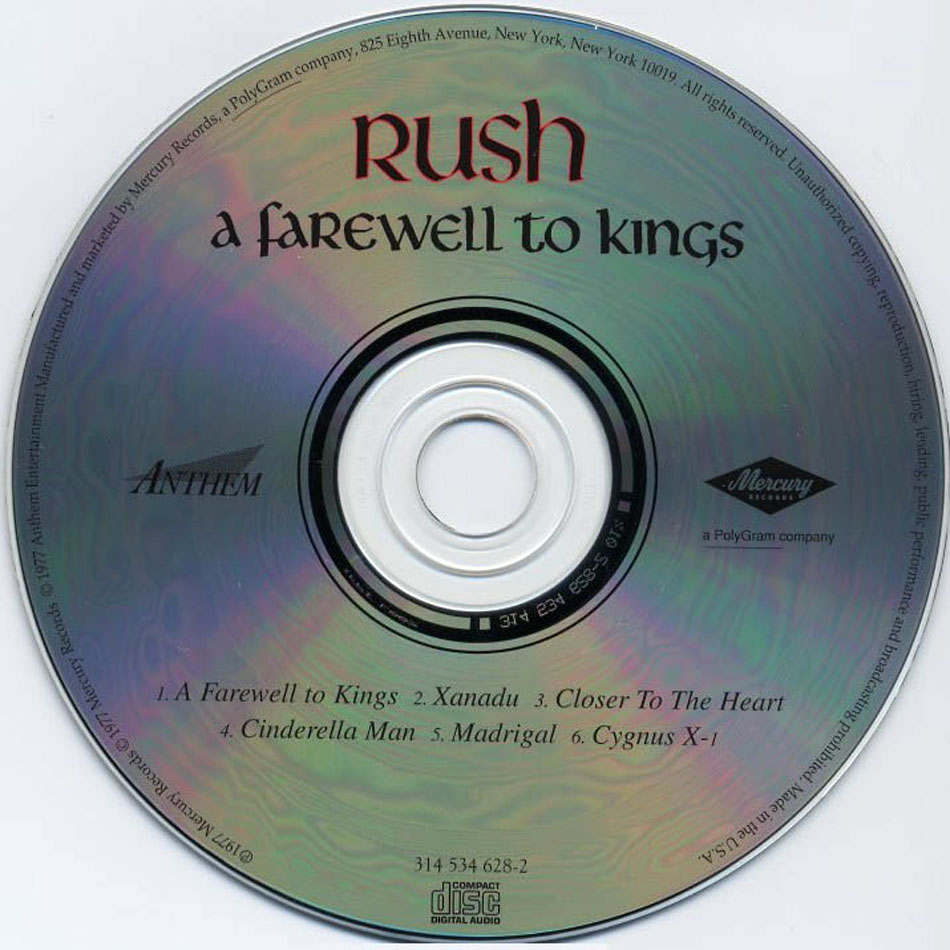 Rush A Farewell to Kings