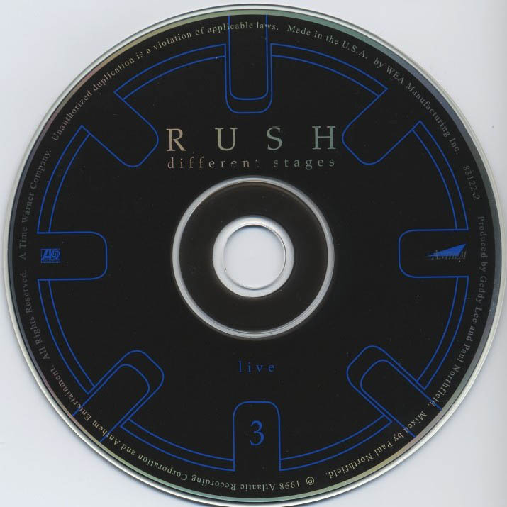 Rush: Different Stages - Album Artwork