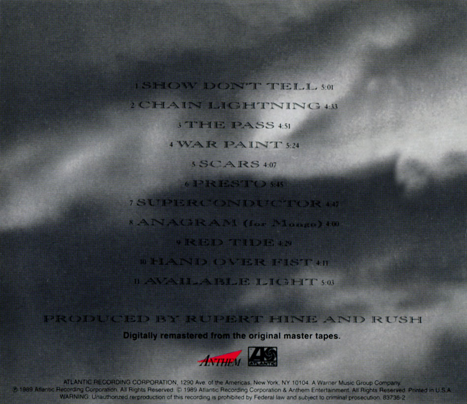 Rush Presto Album Cover