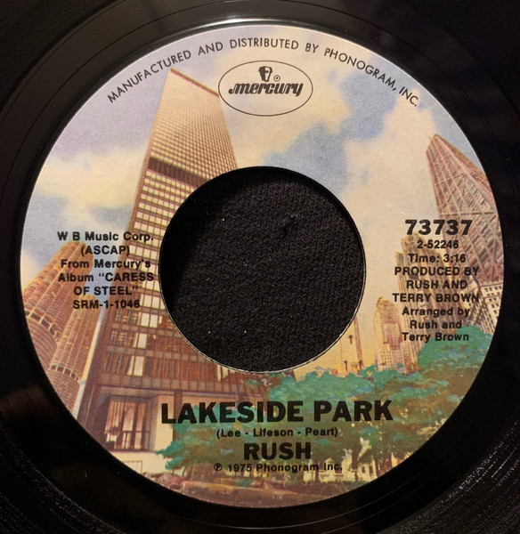 Rush: Lakeside Park / Bastille Day 45RPM Vinyl