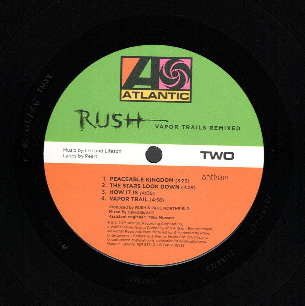 Rush Vapor Trails