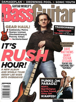 Bass Guitar Magazine - Geddy Lee: Working, Man! - August 2004
