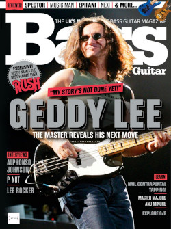 Geddy Lee: Progressively Minded, Forward Thinking - Bass Guitar Magazine, November 2019