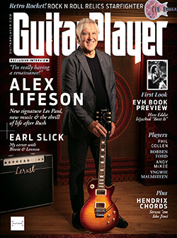 Alex Lifeson Featured in the November 2021 Issue of Guitar Player Magazine