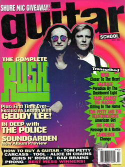 Guitar School Magazine - March 1994 - Rush: Back to the Future