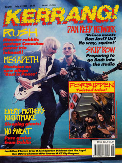 Kerrang! - Rush - July 14th, 1990