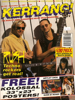 Kerrang! Magazine - Rush: The Diceman Cometh - September 1991