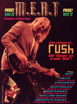 Canada's #1 Rock Act! Rush - M.E.A.T. Magazine March 1992