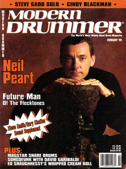 Modern Drummer Magazine - Neil Peart - February 1994