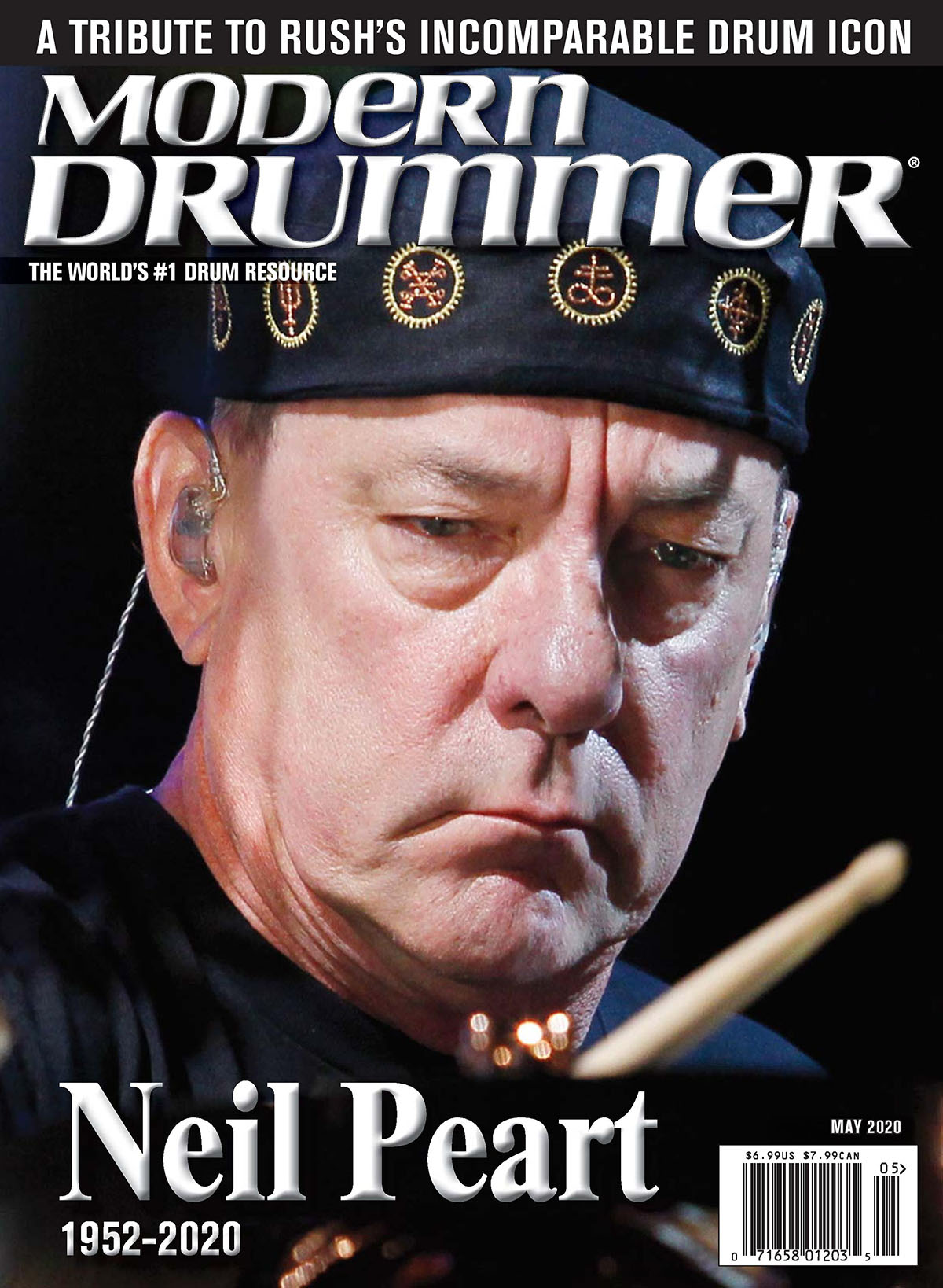 Neil Peart Featured in the May 2020 Issue of Modern Drummer Magazine - Extended Excerpt Now Online