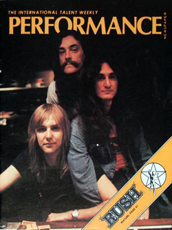 Rush - Performance Newspaper - October 1977