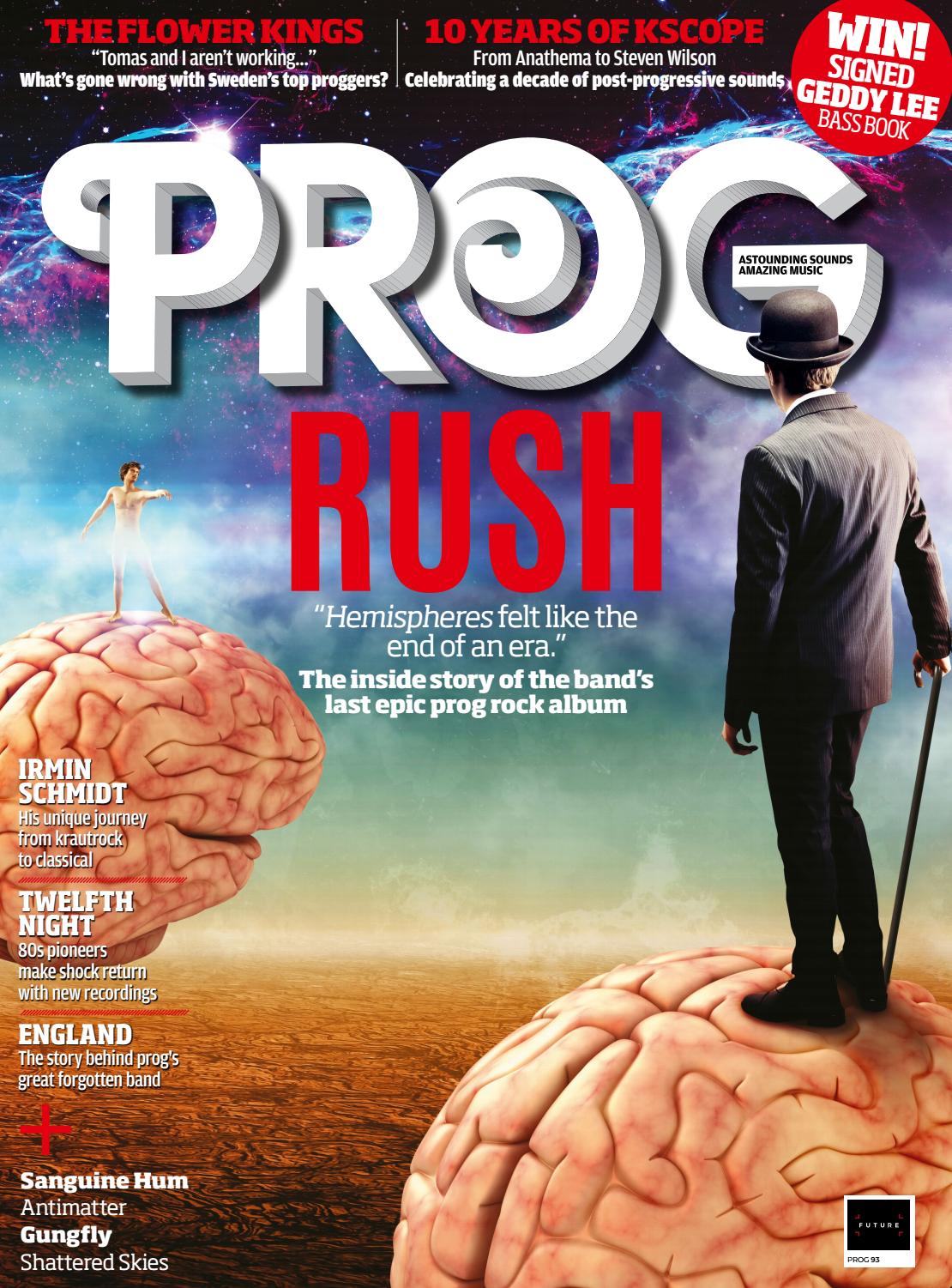 Rush Are the Cover Feature in PROG Magazines December 2018 Issue