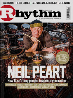 Neil Peart Featured in the November Issue of Rhythm Magazine - Selected Article Excerpts Now Online