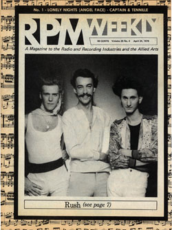 Rush: Speeding Ahead - RPM Magazine - April 24th 1976