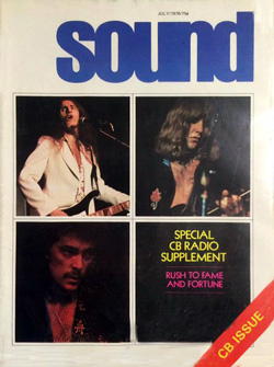 A Headlong Rush to Stardom - SOUND Magazine - July 1976
