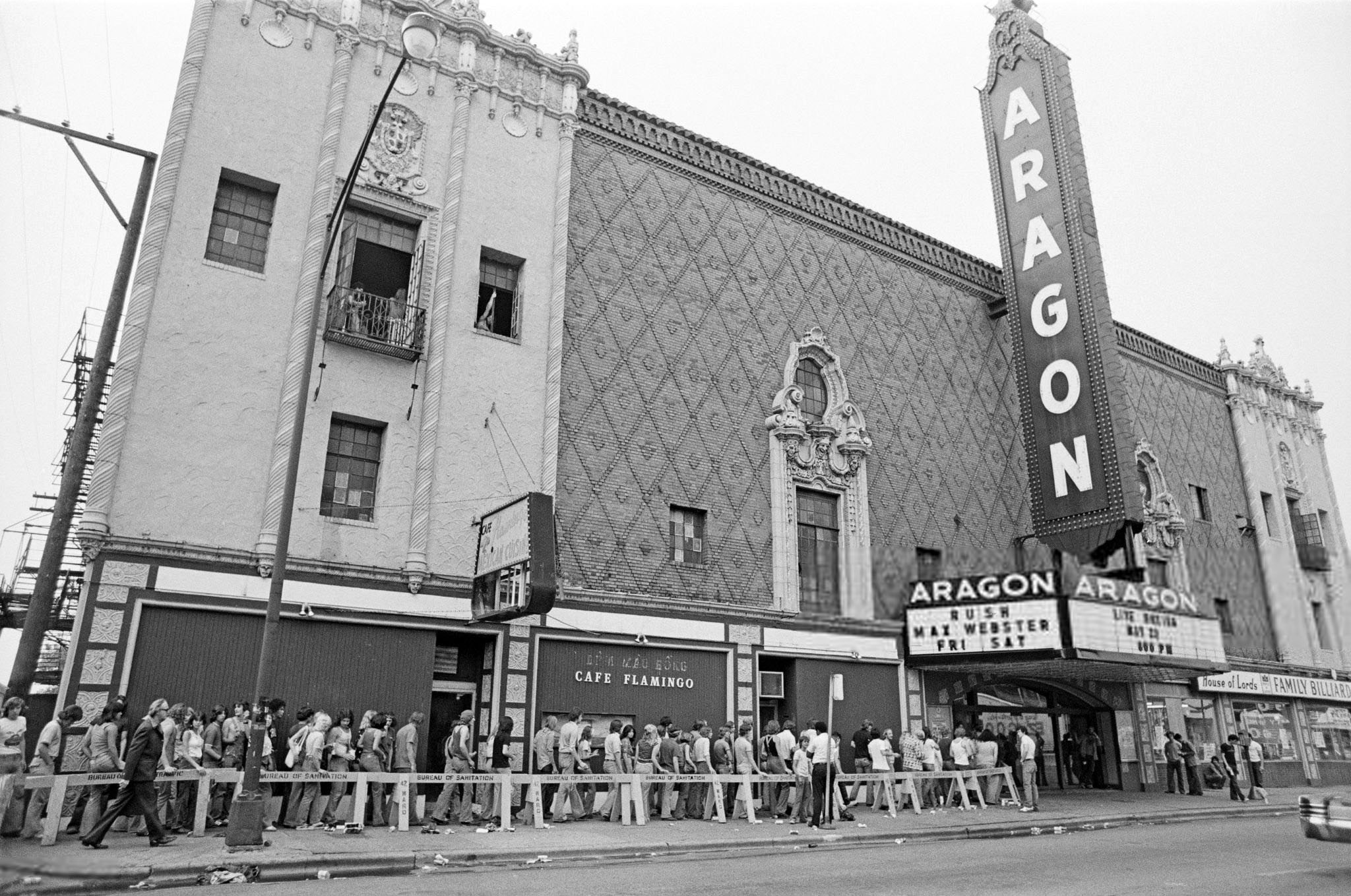 Rush 'All The World's a Stage' Tour Pictures - Aragon Ballroom - Chicago, Illinois - May 20th, 1977