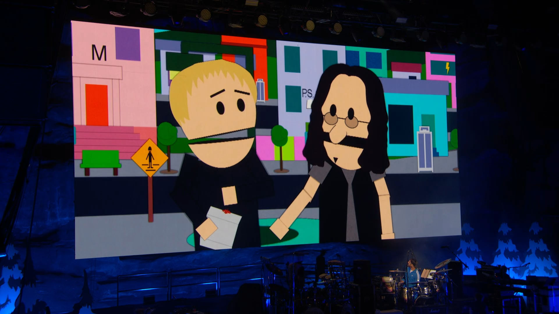 South Park 25th Anniversary Concert Photos Geddy Lee and Alex Lifeson