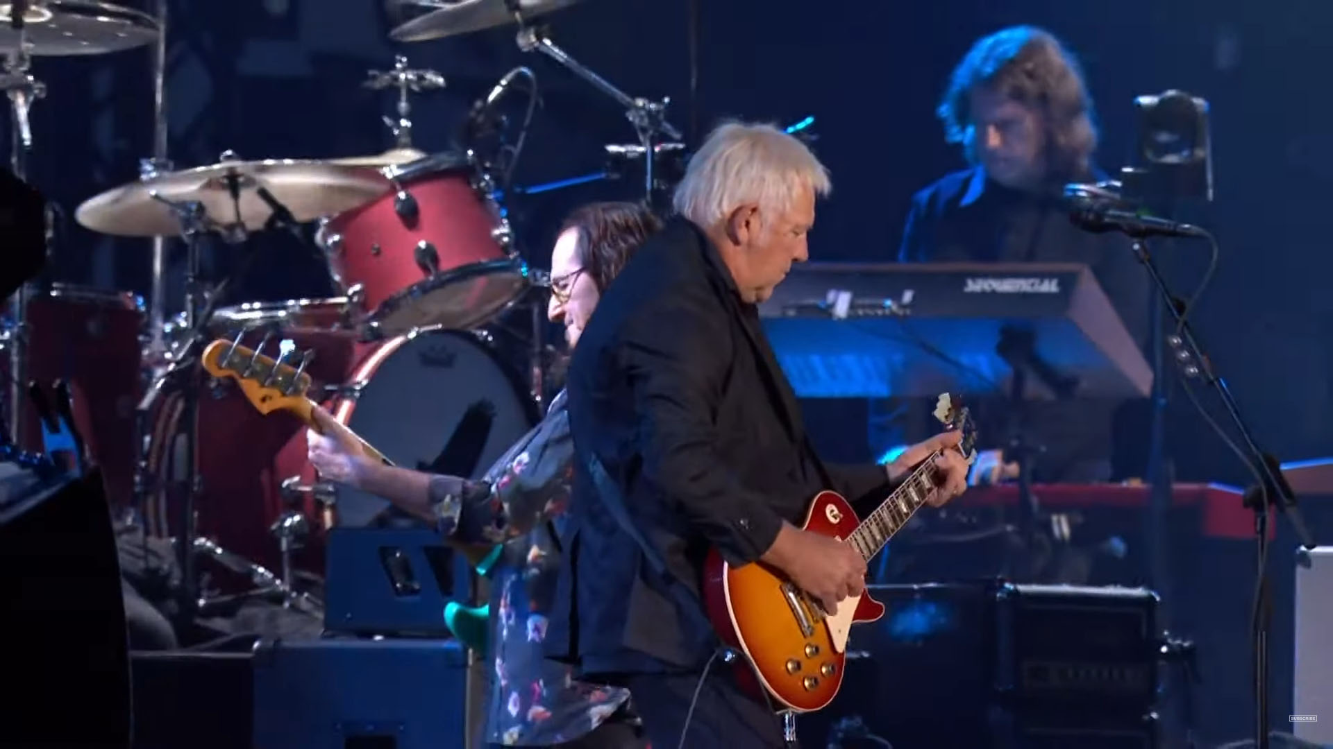 Geddy Lee and Alex Lifeson perform three Rush classics at the Taylor Hawkins Tribute Concert