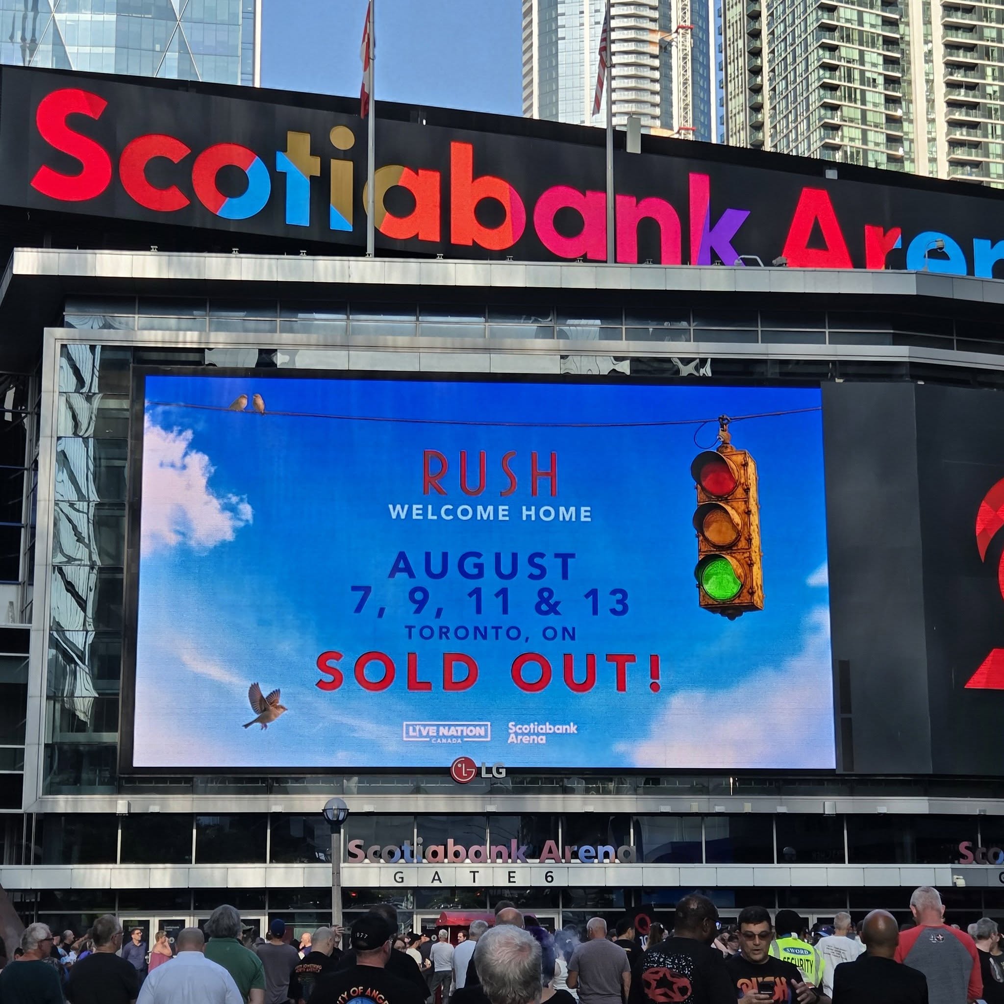 Rush 'Fifty Something' Tour Pictures - Scotiabank Arena - Toronto, Ontario - August 7th, 2026