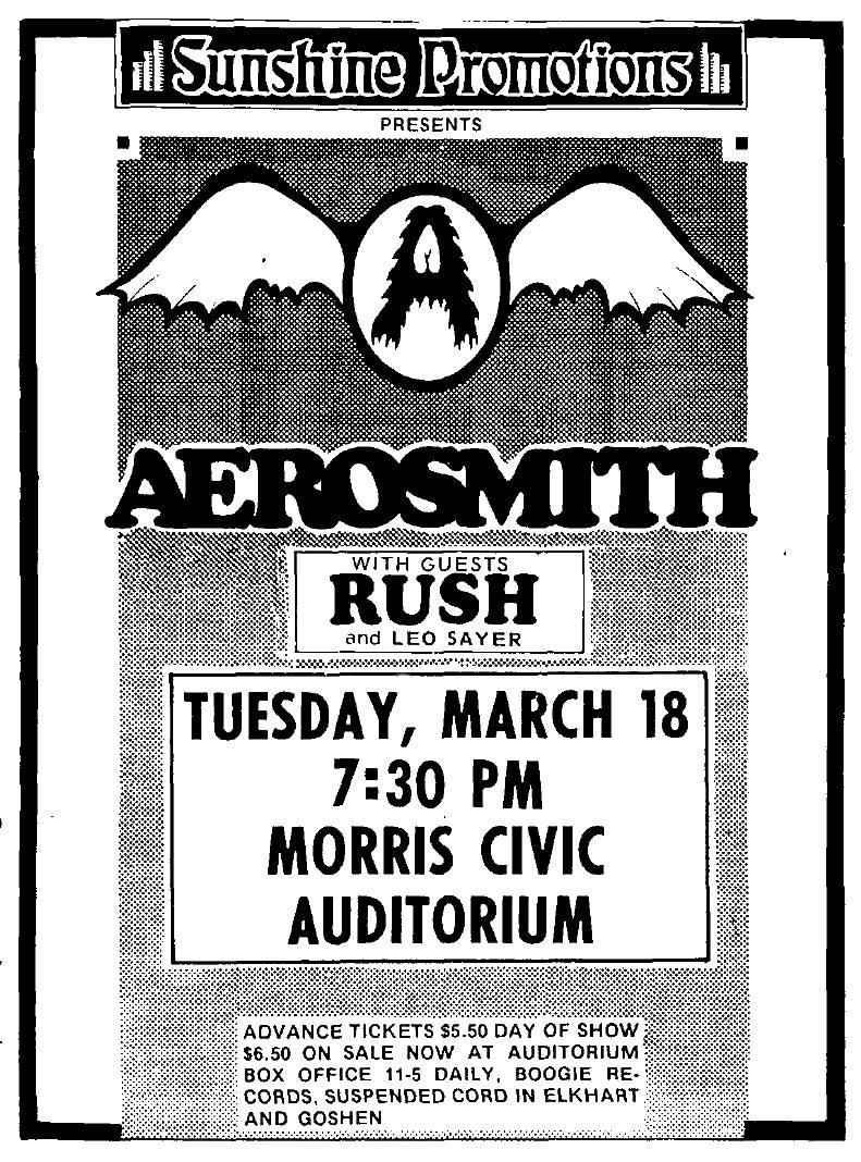 1975 rush tour dates