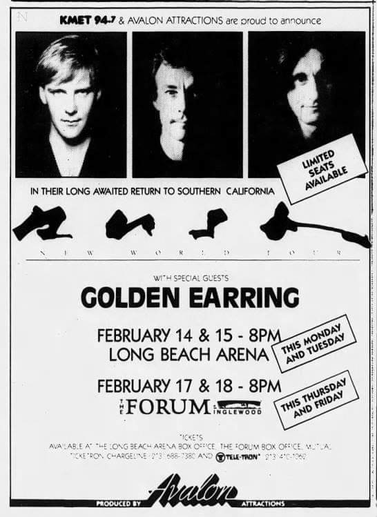 Rush Signals Tour Pictures Long Beach Arena - Long Beach, California - February 14th, 1983