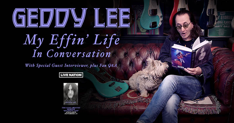 Geddy Lee's My Effin' Life In Conversation Tour Opens Tonight in NYC