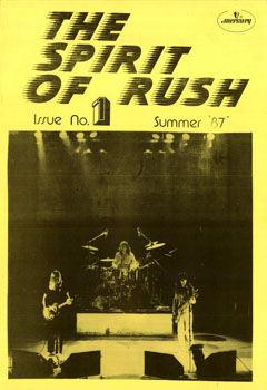 The Spirit of Rush Fanzine - Issue #1 - Page 1