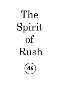 The Spirit of Rush Fanzine - Issue #46 - Page 1