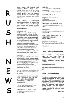 The Spirit of Rush Fanzine - Issue #61 - Page 10