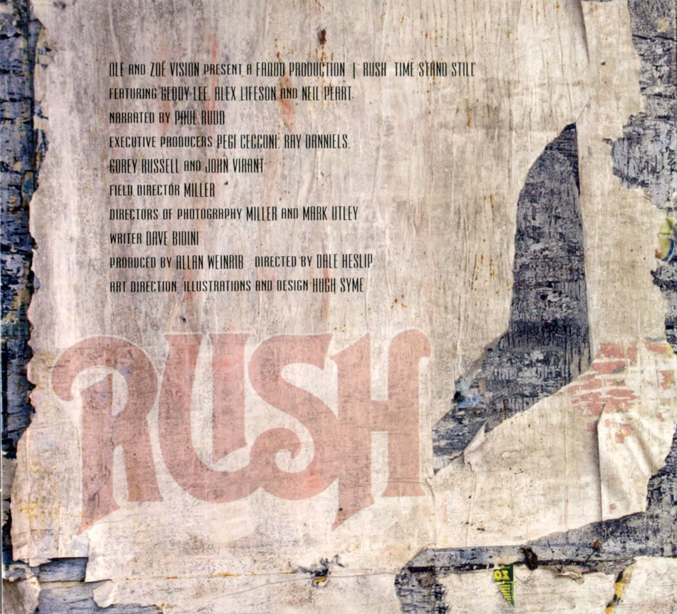 Rush: Time Stand Still Documentary