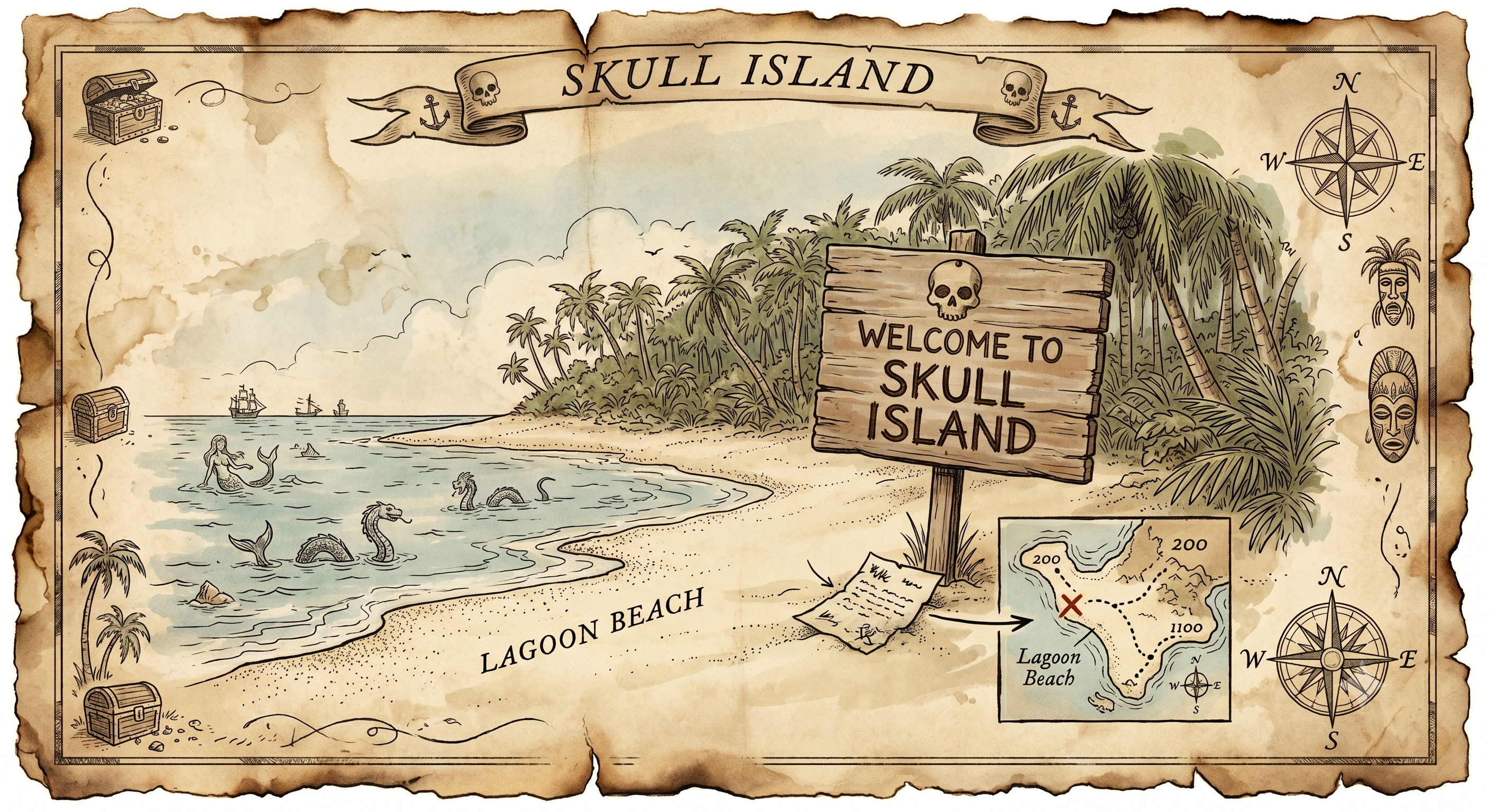 Skull Island Text Adventure